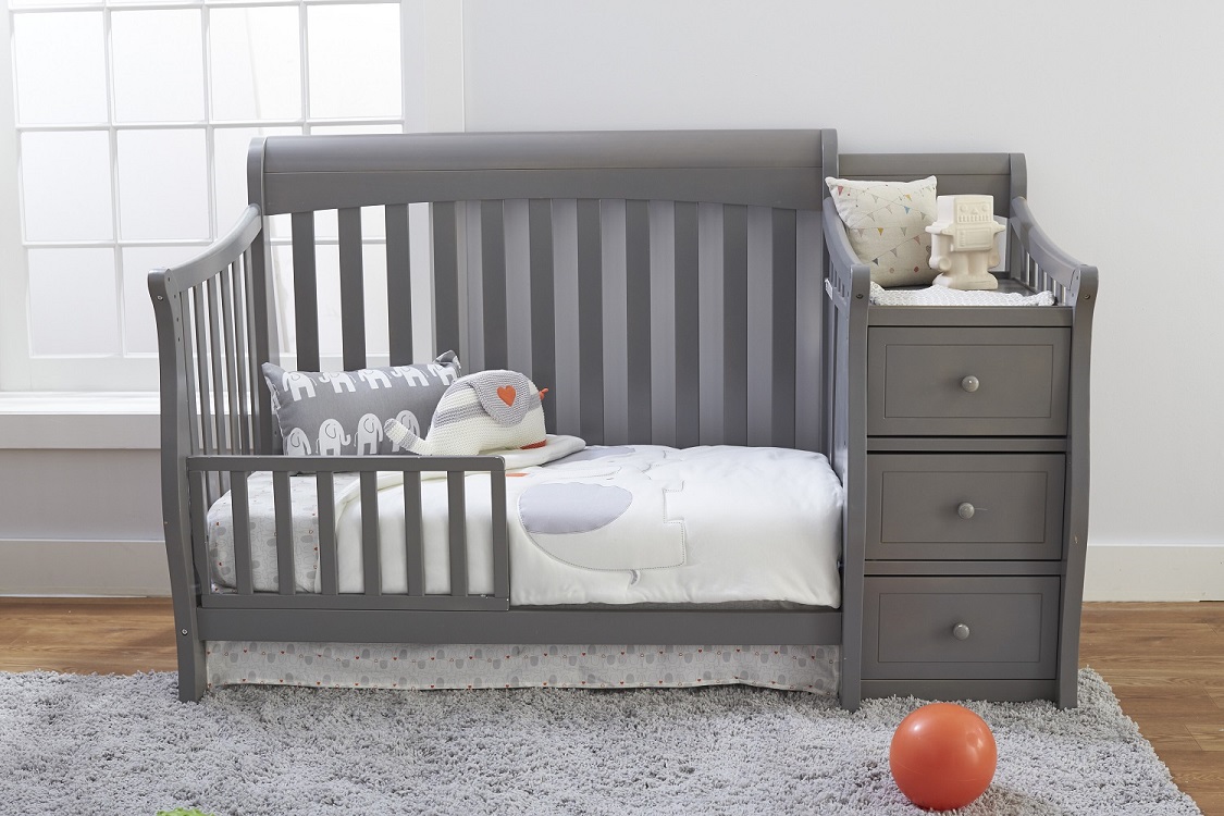 Sorelle Tuscany Elite  4in1 CNC Toddler rail Gray  #151-WG